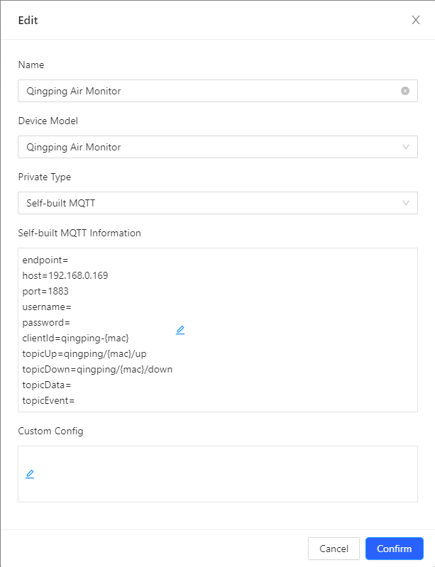 Private access configuration